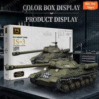 IS-3 Schwerer Panzer TK8008 Panther Tiger II Panzer-Spielzeug-Puzzle Aufklärungsserie MOC Baustein-Sammler-Panzermodell Kombinierte Modelle