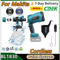 Turpow Cordless Paint Sprayer Paint Spraying Tools For Makita BL1830 Battery BL1840 BL1850 BL1860 Multiple Spray Patterns