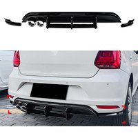Glossy black Rear Bumper Diffuser Lip Splitters Spoiler Rear Bumper Protector For Volkswagen MK5 6C Standard Edition 2015-2017