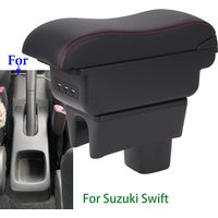 For SUZUKI Swift Armrest Box For Suzuki Swift Car Armrest Auto Storage Box Arm Bracing heighten Interior Details 2005-2025