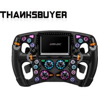 Simagic Zeus Formula 280mm Carbon Fiber Steering Wheel With MagicDash4 4 Inch Dashboard Flight Simulator Racing Steering Wheel