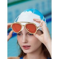 Adult Full-View Anti-Fog Swim Goggles UV Protection Panoramic Swimming Goggles for Men Women No-Leak Silicone Seal