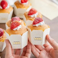 100pcs Hexagon Cupcake Paper Cups Muffin Cake Cup Baking Packaging Cupcake Cups Paper Bakery Party Supplies