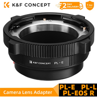 K&F CONCEPT PL-E PL-L PL-EOS R Camera Lens Mount Adapter for PL Lens to Canon Sony E/NEX Canon EOS R RF LUMIX L Mount Cameras