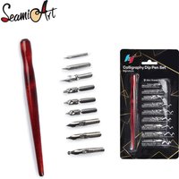 SeamiArt 9pcs. Pen Nib + 1pcs. Penholder Dip Pen Set For Cartoon Animation Lettering Art Drawing Multifunction Pen Other