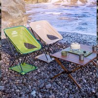 Outdoor Folding Chair Camping Picnic Lounge Chair Comfortable Lightweight Fishing Chair Portable Camping Moon Chair