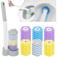 New Toilet Brush Disposable Replacement Head Cleaning Kit Toilet Bowl Brush Long Handle Home Wc Accessories Tool