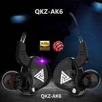 QKZ AK6 Laufband-Mikrofon-Kopfhörer, Kupfer-Treiber, 3,5 mm Hi-Fi-Sportkopfhörer, In-Ear-Kopfhörer, Musik-Ohrhörer