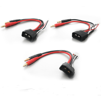 Traxxas TRX ID male Compatible Charger Lead 4S/3S/2S Lipo Battery Bullets Connector Charging Cable to 4mm Banana for TRX RC Car