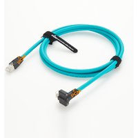 High Flexibility Cat6A Right Angle RJ45 To RJ45 GIGE Cable with Screw Mount Gigabit Ethernet Industrial Digital Camera Cables