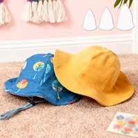 YOMDID 3pcs Petal Hat Sewing Template DIY Sun Hat Pattern PET Quilting Template DIY Sewing Pattern Precision Cutting Tool