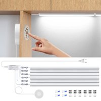 Interrupteur de balayage manuel, capteur tactile en bois pénétrable, lumière LED sous-meuble, lampe en aluminium, décoration de garde-robe de maison