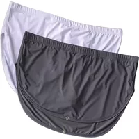 Men's Ice Silk Boxer Shorts Low Waist Breathable Underwear with Detachable Inner Lining Moisture Wicking Summer Panties