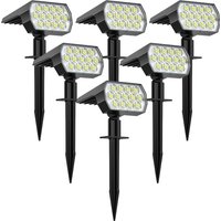 Solar Spot Lights Outdoor52 LED 3 Modes Solar Landscape Spotlights IP65 Waterproof Wall Lights for Walkway Yard Garden