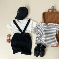 2026 Summer New Toddler Strap Shorts Baby Cotton Leggings Fashion Infant Boy Overalls Baby Casual Shorts Kids Clothes