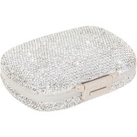 Daily Pill Box Glitter Storage Box Pill Boxes Pill Container With Rhinestones Compartment Travel Pill Box Mini Pill Holder