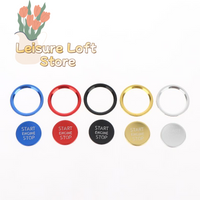 Red Car Engine Start Stop Button Decorative Trim Ignition Switch Cover for Sports Cars