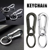Metal Carabiner Keychain Anti-Lost Carabiner Clip Key Ring Zinc Alloy Key Holder Organizer Hook for Car Keys Finder