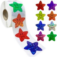 500Pcs/Roll 2.5cm Self-Adhesive Smile Face Stickers - Reward Chart Decor & Label Stickers