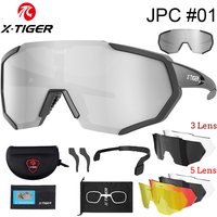 X-TIGER Polarized Lens Cycling Glasses Road Bike Cycling Eyewear Photochromic Sunglasses Sports MTB Mountain Bicycle Goggles