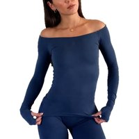 New Arrival Denyf Women Off Shoulder Yoga Long Sleeve T Shirt Tight Quick Dry Activewear For Pilates Training Gym Fitness Sports