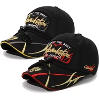 Gamakatsu Waterproof Fishing Baseball Cap Cotton Sun Protection Fishing Hats with Clip Trendy Trucker Hats for Men