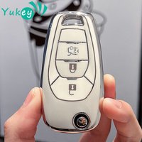 TPU Car Flip 3 Button Key Case Protective Cover Bag Shell Holder for Chevrolet Cruze Aveo 2014 2015 2016 2017 2018 2019 2020
