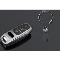 Soft TPU Car Remote Key Case Cover Shell Fob for Audi A3 A4 B9 A6 A7 4K A8 E-tron Q5 Q8 C8 D5 SQ8 Key Protection Bag Accessories