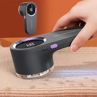 USB-Aufladbarer Haarentferner - Tragbarer Kleidungs-Fusselentferner mit Digitalanzeige, Kleidungs- und Socken-Fusseltrimmer