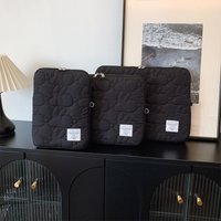 Cute Quilted Embroidery Rabbit Pattern Student Laptop Bag 11-15 In Computer Bag Protection Case File Bag Laptop Sleeve Computer