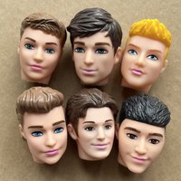 1/6 Scale Male Doll Head with Super White Beige Brown Skin for DIY Makeup Practice Collectible Figure Accessory Part