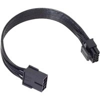 Mainboard CPU 8pin Extension Cable 8P To 4+4P Extender Cord 18AWG Black Flat Cable 20/30/50cm 896C