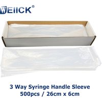 500pcs/box Dental Disposable Protective sheath Plastic Cover Sleeves for Spray Triple 3 Way Syringe Handle