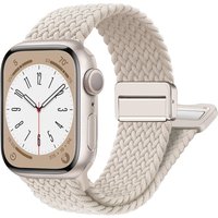 Nylon Band For Apple Watch Strap 44mm 40mm 45mm 49mm 41mm 38mm magnetic buckle Bracelet iWatch series se 7 3 5 6 8 9 Ultra 2