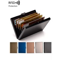 MIYIN Credit Card Holder Stainless Steel Credit Card Holder Metal ID Card Holder RFID Wallet Female or Male Business Card Holder