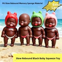 Natasha Doll Black Kid Slow Rebound Material Stress Relief Toy Fun Prank Toy Children's Play Equipment Creative Toy