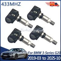 1/4PCS TPMS Sensor For BMW 3-Series G20 2019-2025 Tire Pressure Monitoring Sensor 6877937 6877936 433MHZ