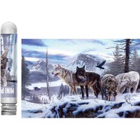 150PCS Mini Jigsaw Puzzle with Test Tube Decompression Toys Wolf Pack Puzzle for Aldult Family Decoration Educational Toys