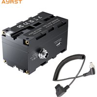 NEW Dual-Side NP-F Dummy Battery Adapter NP-F550/F750/F970 for Camera Monitor Wireless Transmitter D-tap to DC 5.5*2.5mm Cable