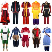 Kids Children Jumpsuit Outfits Halloween Carnival Suit Men Woman Suit Clothes The Last Airbender Avatar Aang Cosplay Costume