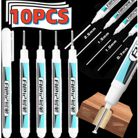 1Pc Long Head Marking Pen 0.7/1/1.5/2.5mm Waterproof Non Fading Metal Perforating Pen Woodworking Electrician Tools Decor