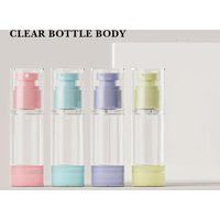 4pcs Airless Refillable Bottles Set, Vacuum Spray Refillable Bottle Lotion Cosmetic Dispenser Travel Portable Hydration Bottle