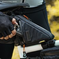 Rhinowalk Bike Frame Bag 0.9L Water-Resistant Triangle Bag with Dual Access MTB Road Gravel Bicycle Front Triangle Storage Pack