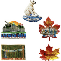 North America Canada Vancouver Toronto Fridge Magnets Tourism Souvenir Refrigerator Magnetic Sticker Collection Handicraft Gift