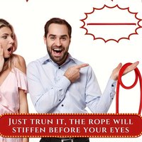 1PC Magic Rope Comedy Prop Flexible Stiff Illusion Trick for Stage Close-Up Beginners Visual Gags Funny Performance Skills ZSY