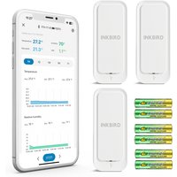 INKBIRD ITH-11-B Bluetooth Thermo-hygrometer, IP65 Temperature Humidity Monitor, APP Remote Control, IP65 Waterproof For Fridge