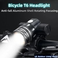 AliExpress NONE Bicycle Light Headlamp Bike Front Light Adjustable Zoom Rechargeable Waterproof Night Cycling Flashlight