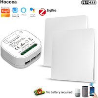 Tuya Zigbee 3.0 Self Powered Diy Whole House Smart Switch Without Battery Waterproof Kinetic Energy Remote Control Switches