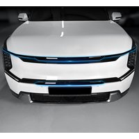For Kia EV9 2023 2024 2025 Car Tuning Automotive Front Bump Grille Decorative Strip Cover Trim Exterior Accessories