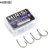50pcs Carp Fishing Hooks Barbed Pinpoint Claw Hooks PTFE Coating High Carbon Stainless Steel Eyed Fish Hooks 8019